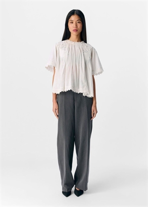 Lenia ss bluse Cloud Dancer Object 